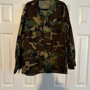 Camo Pattern Army Jacket